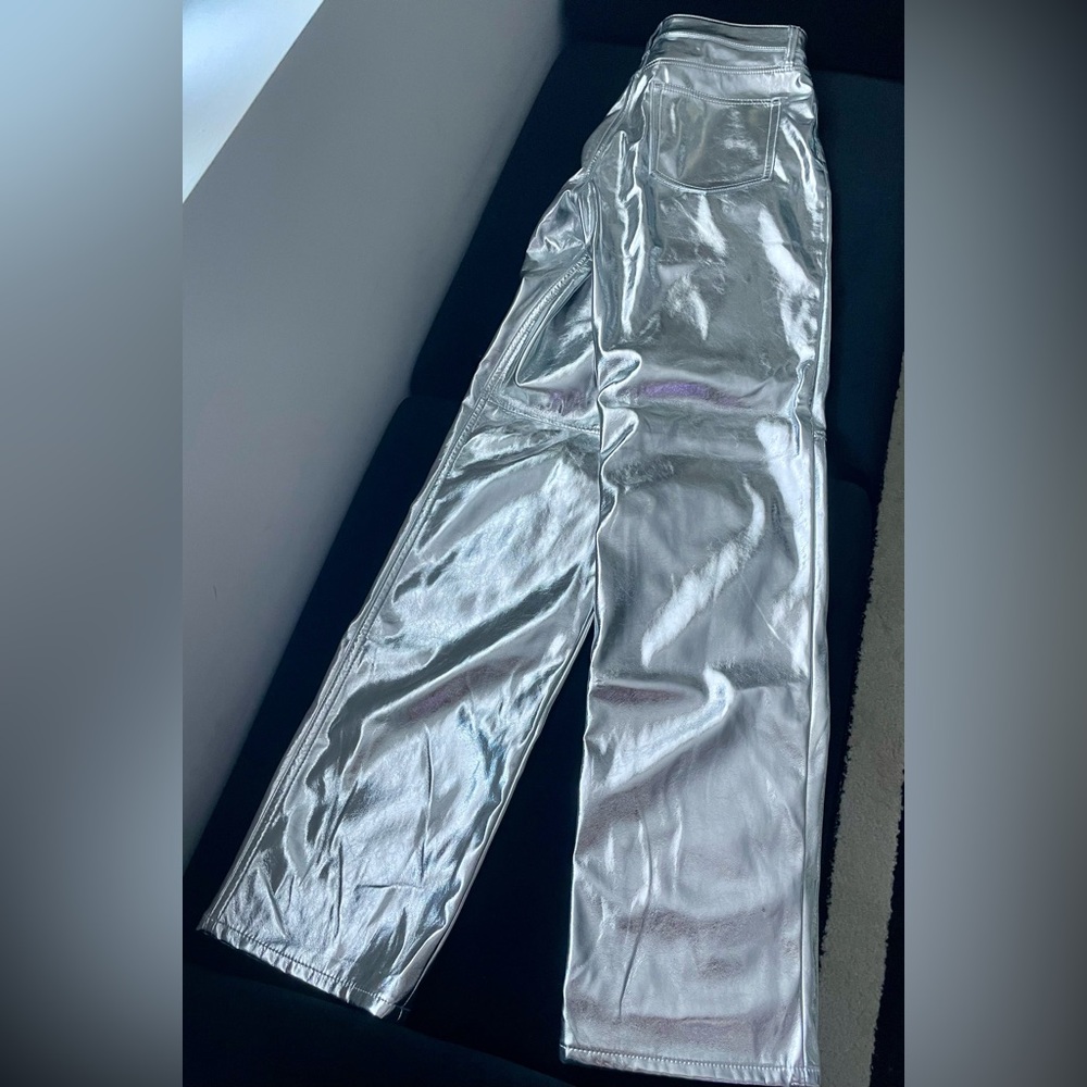 GAP High Rise Vegan Leather Cheeky Straight Pants - Size 8 or 29